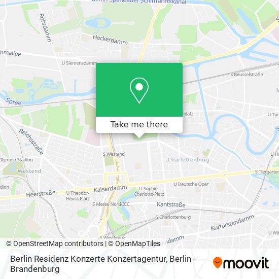 Berlin Residenz Konzerte Konzertagentur map