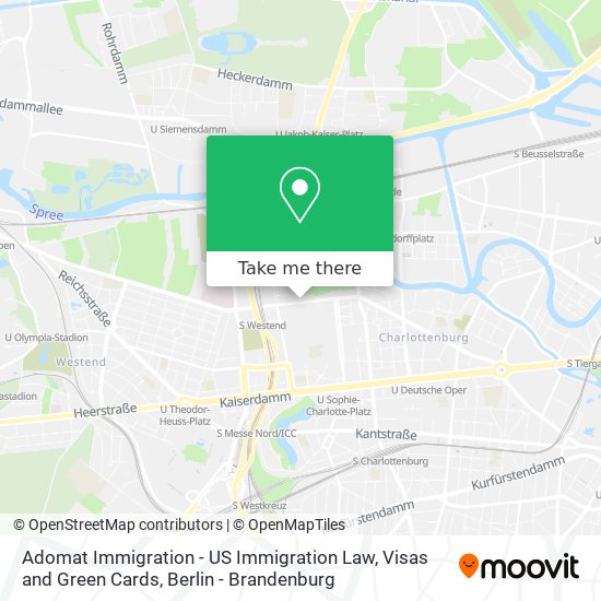 Карта Adomat Immigration - US Immigration Law, Visas and Green Cards