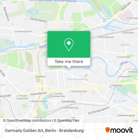 Germany Golden Art map