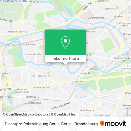 Dienstpro Rohrreinigung Berlin map