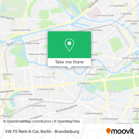 VW FS Rent-A-Car map