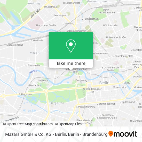 Карта Mazars GmbH & Co. KG - Berlin