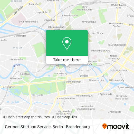 Карта German Startups Service