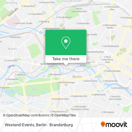 Westend-Events map