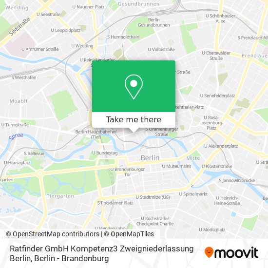 Карта Ratfinder GmbH Kompetenz3 Zweigniederlassung Berlin