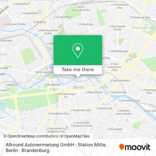 Allround Autovermietung GmbH - Station Mitte map