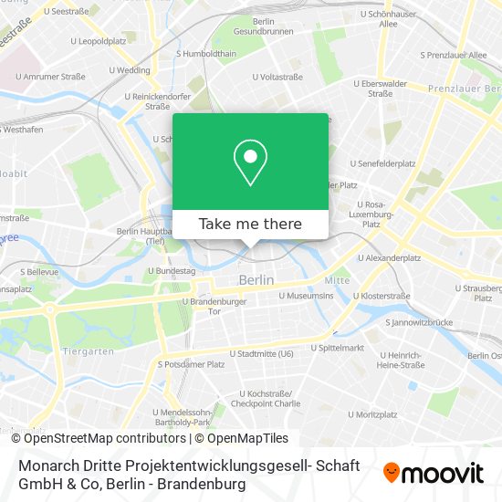 Monarch Dritte Projektentwicklungsgesell- Schaft GmbH & Co map