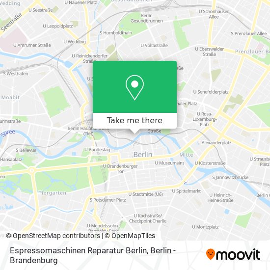 Карта Espressomaschinen Reparatur Berlin