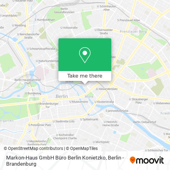 Markon-Haus GmbH Büro Berlin Konietzko map