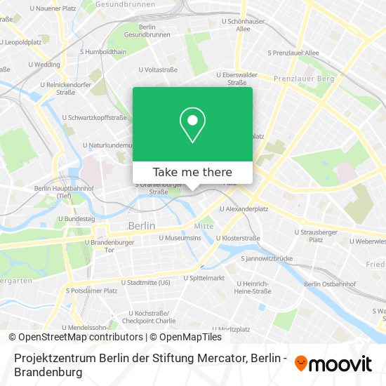 Projektzentrum Berlin der Stiftung Mercator map