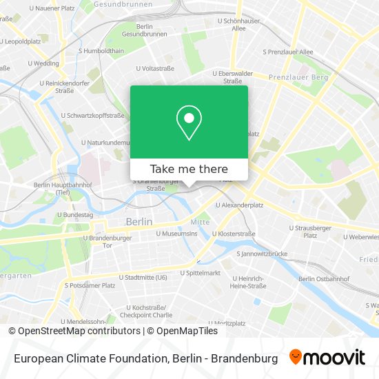 Карта European Climate Foundation