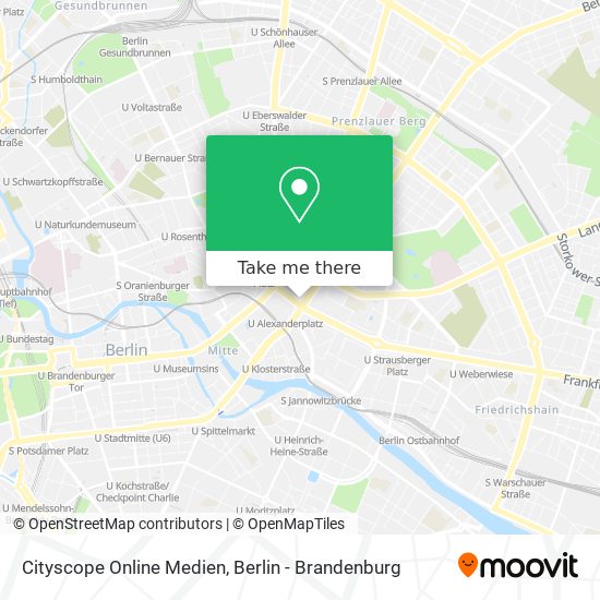 Cityscope Online Medien map