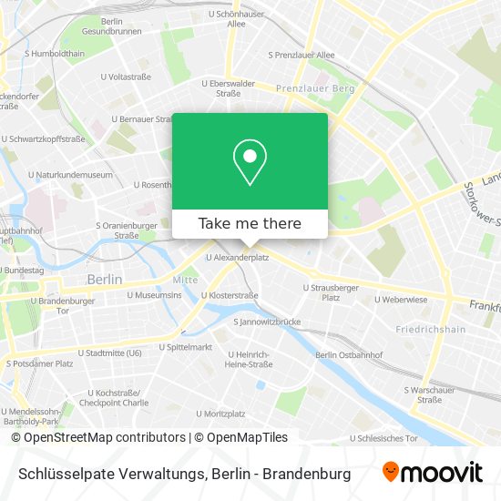 Schlüsselpate Verwaltungs map