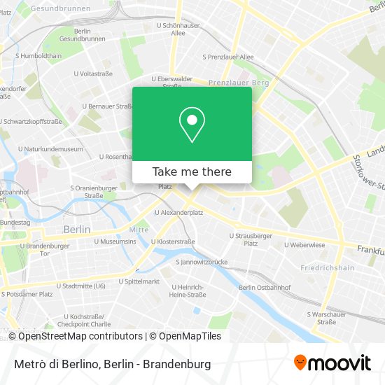 Карта Metrò di Berlino