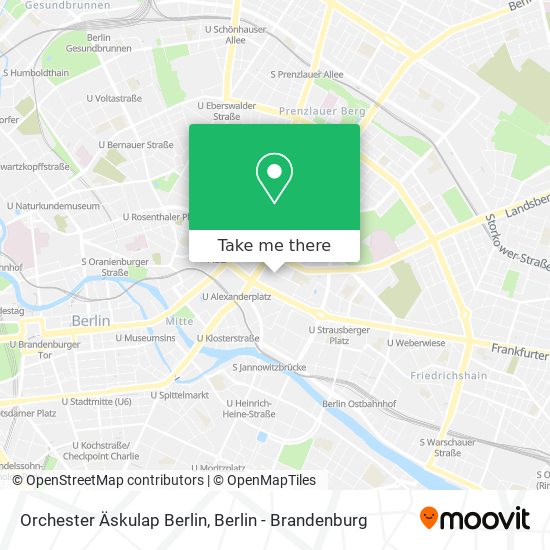 Orchester Äskulap Berlin map