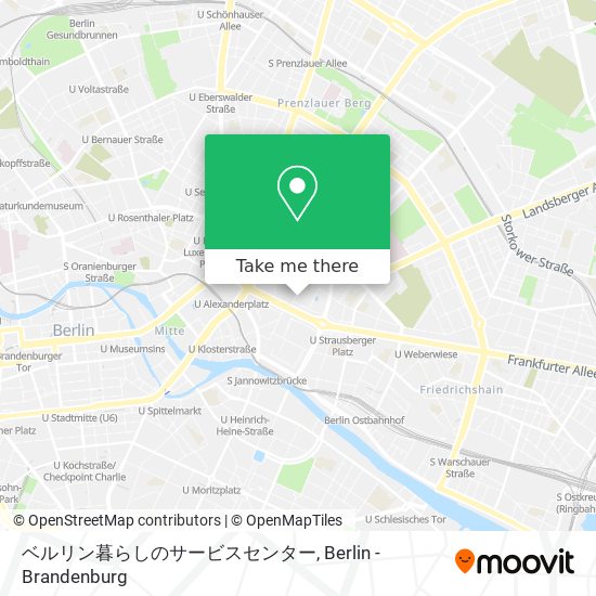 Карта ベルリン暮らしのサービスセンター