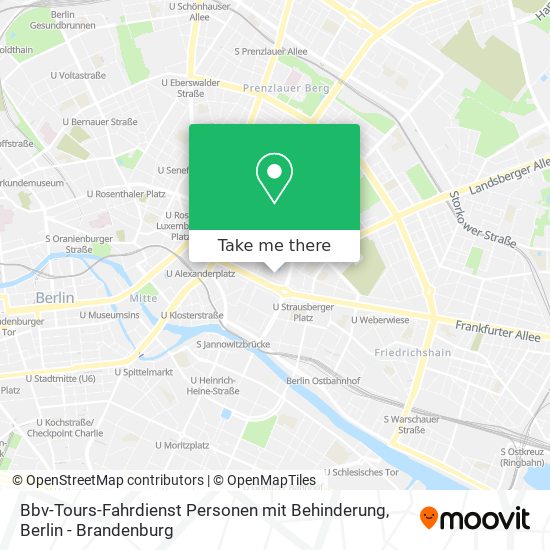 Bbv-Tours-Fahrdienst Personen mit Behinderung map