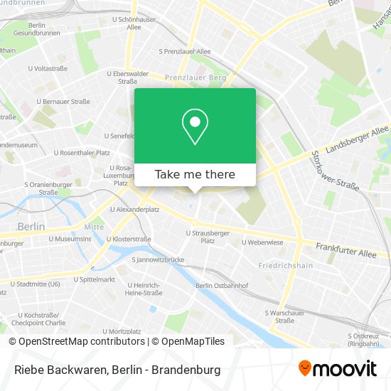 Riebe Backwaren map