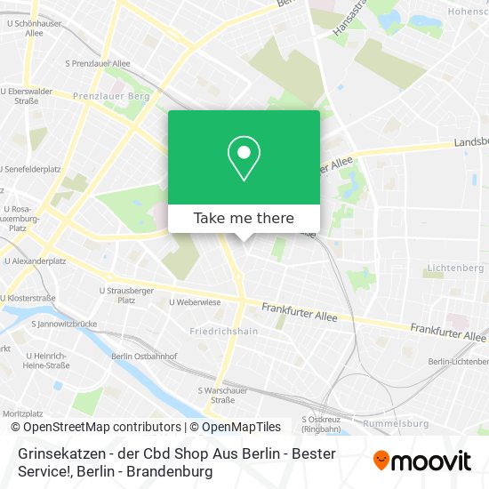 Карта Grinsekatzen - der Cbd Shop Aus Berlin - Bester Service!