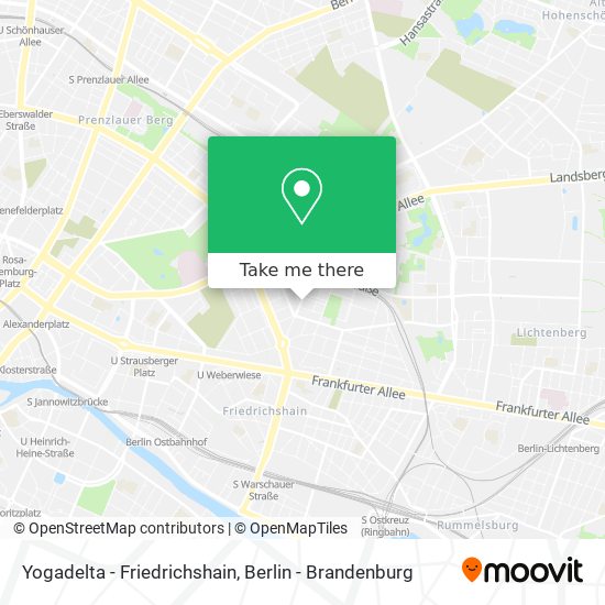 Карта Yogadelta - Friedrichshain