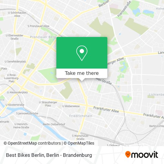 Карта Best Bikes Berlin