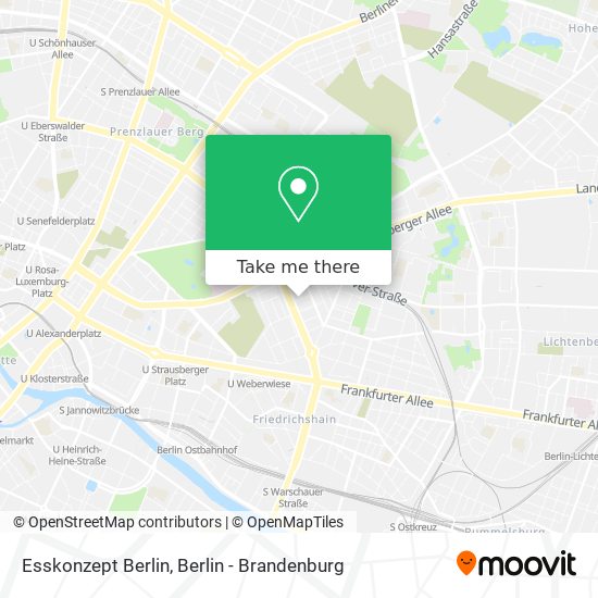 Карта Esskonzept Berlin