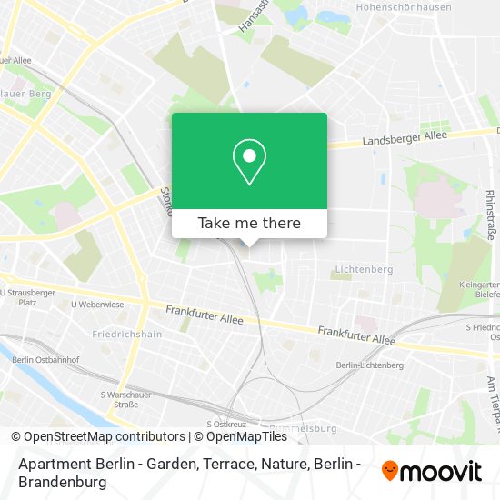 Apartment Berlin - Garden, Terrace, Nature map