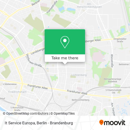 It Service Europa map