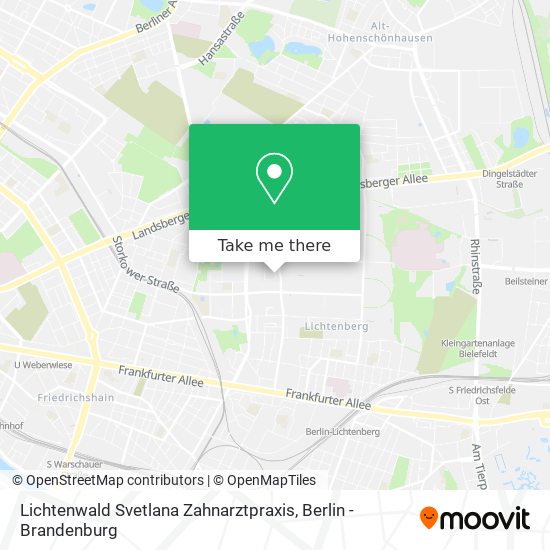 Lichtenwald Svetlana Zahnarztpraxis map