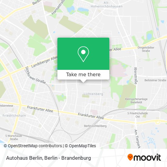 Autohaus Berlin map