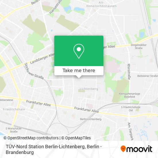 TÜV-Nord Station Berlin-Lichtenberg map