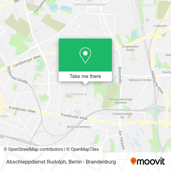 Abschleppdienst Rudolph map