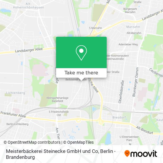 Meisterbäckerei Steinecke GmbH und Co map