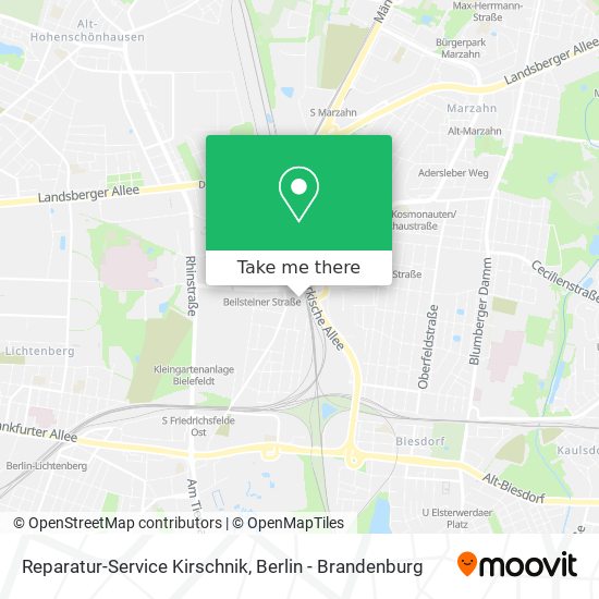 Карта Reparatur-Service Kirschnik