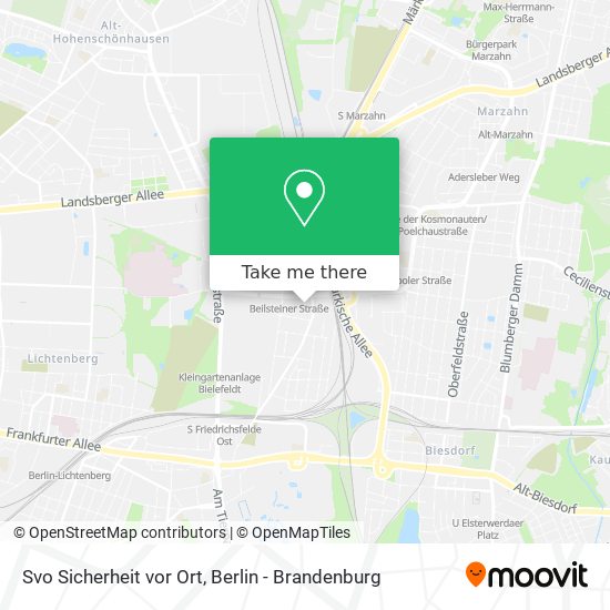 Svo Sicherheit vor Ort map