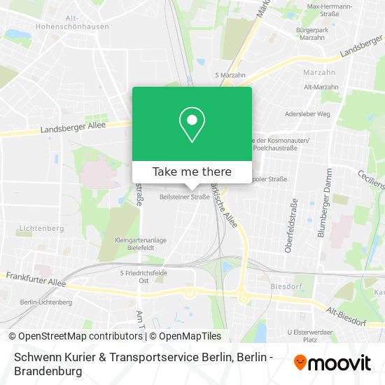 Schwenn Kurier & Transportservice Berlin map