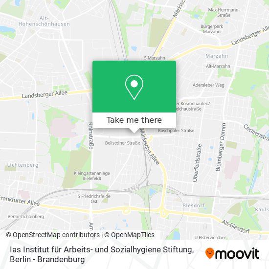 Ias Institut für Arbeits- und Sozialhygiene Stiftung map