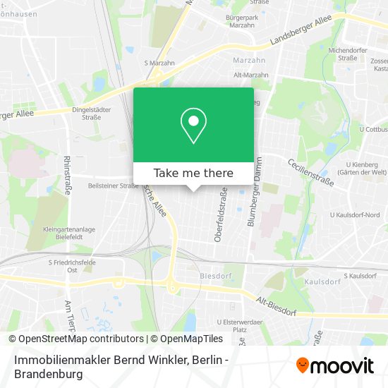 Immobilienmakler Bernd Winkler map