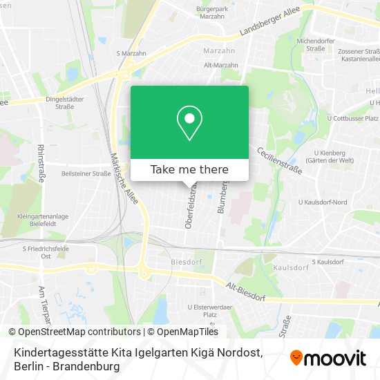 Kindertagesstätte Kita Igelgarten Kigä Nordost map