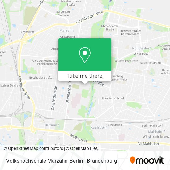 Volkshochschule Marzahn map