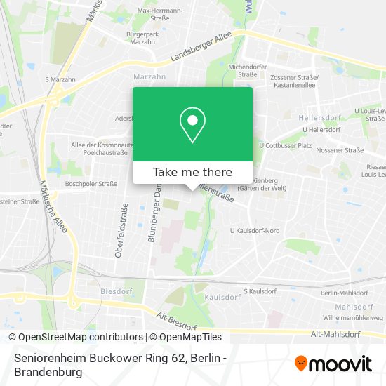 Seniorenheim Buckower Ring 62 map