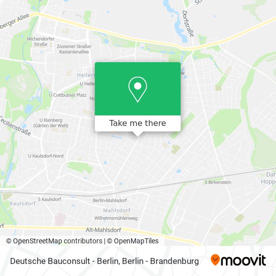 Карта Deutsche Bauconsult - Berlin