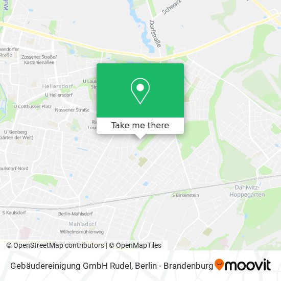 Gebäudereinigung GmbH Rudel map