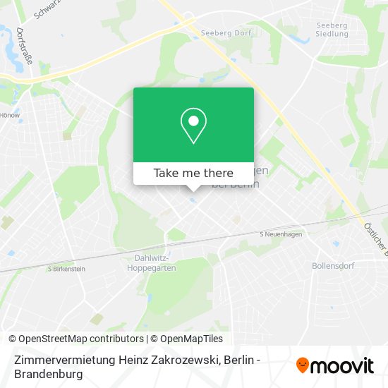 Zimmervermietung Heinz Zakrozewski map