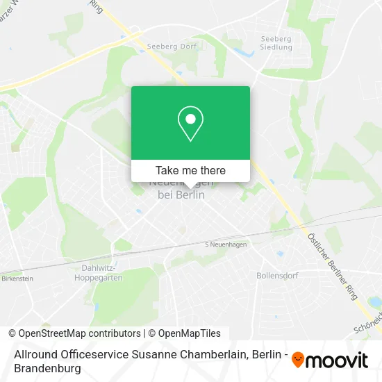 Allround Officeservice Susanne Chamberlain map
