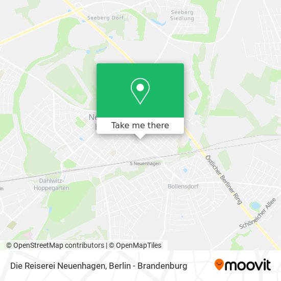 Die Reiserei Neuenhagen map
