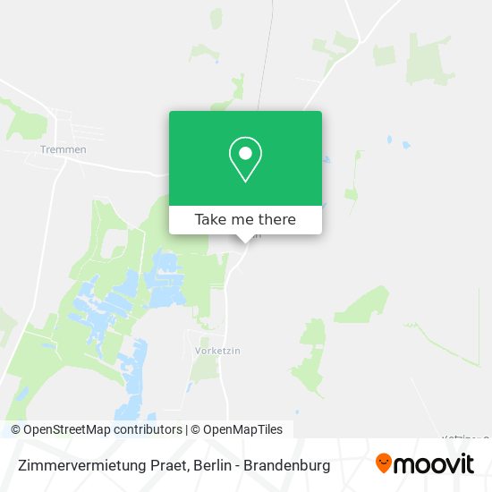 Zimmervermietung Praet map