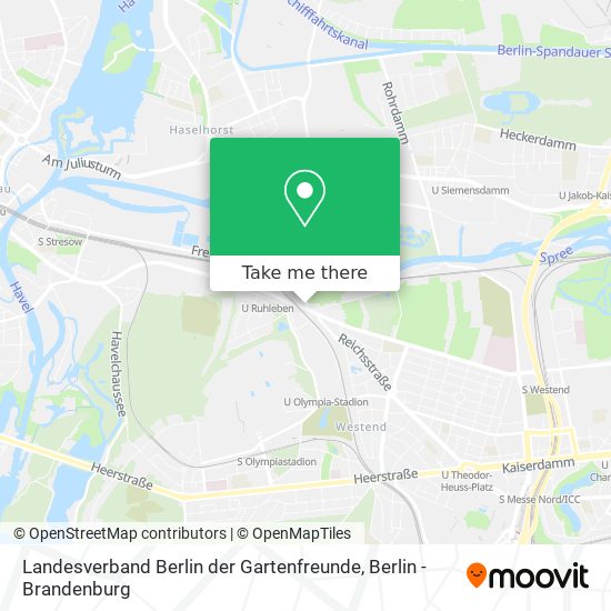 Landesverband Berlin der Gartenfreunde map