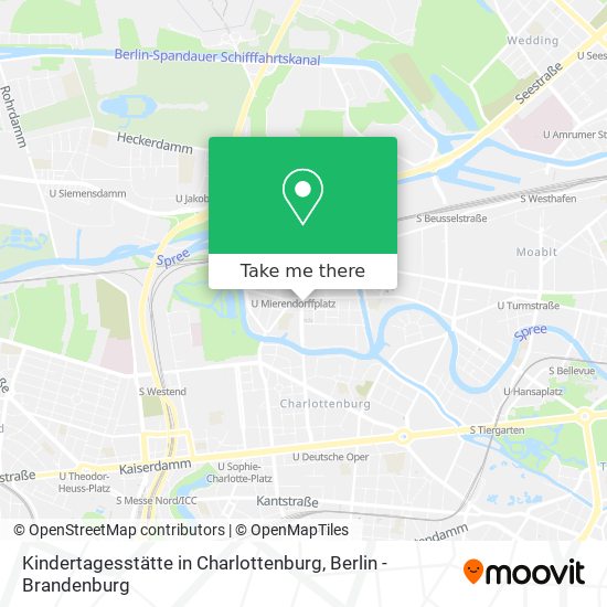 Карта Kindertagesstätte in Charlottenburg