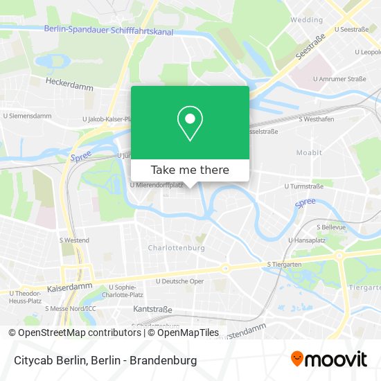 Карта Citycab Berlin